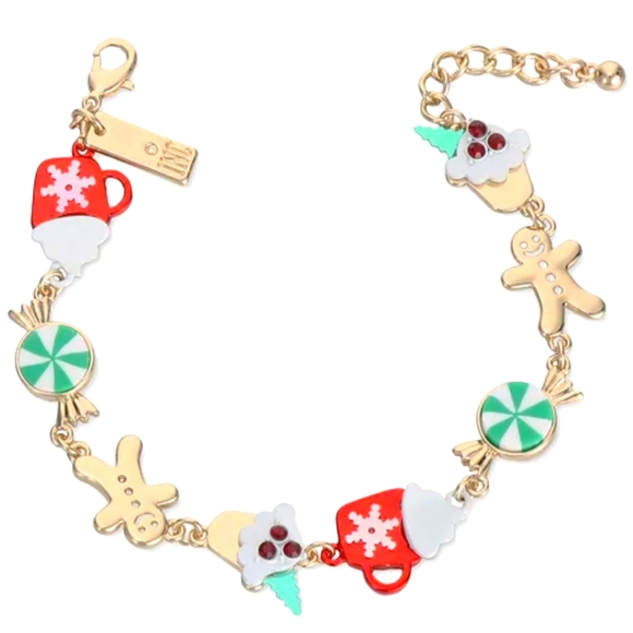 GINGERBREAD MAN CHARM BRACELET - Picture 1 of 3